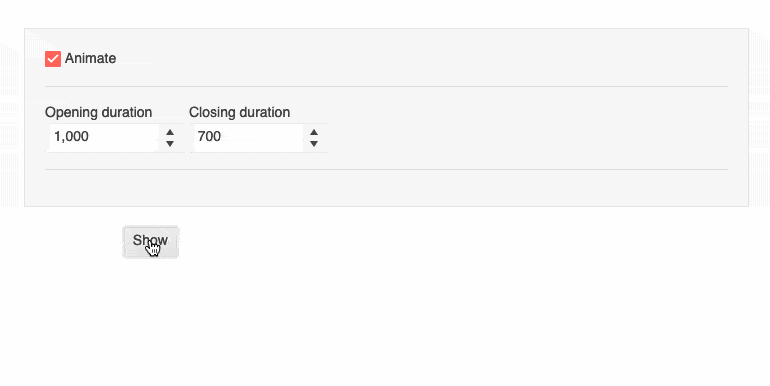 React Popover Component Animations