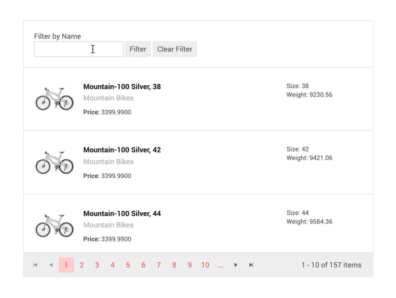 Telerik UI for Blazor ListView Custom Data Source Operations