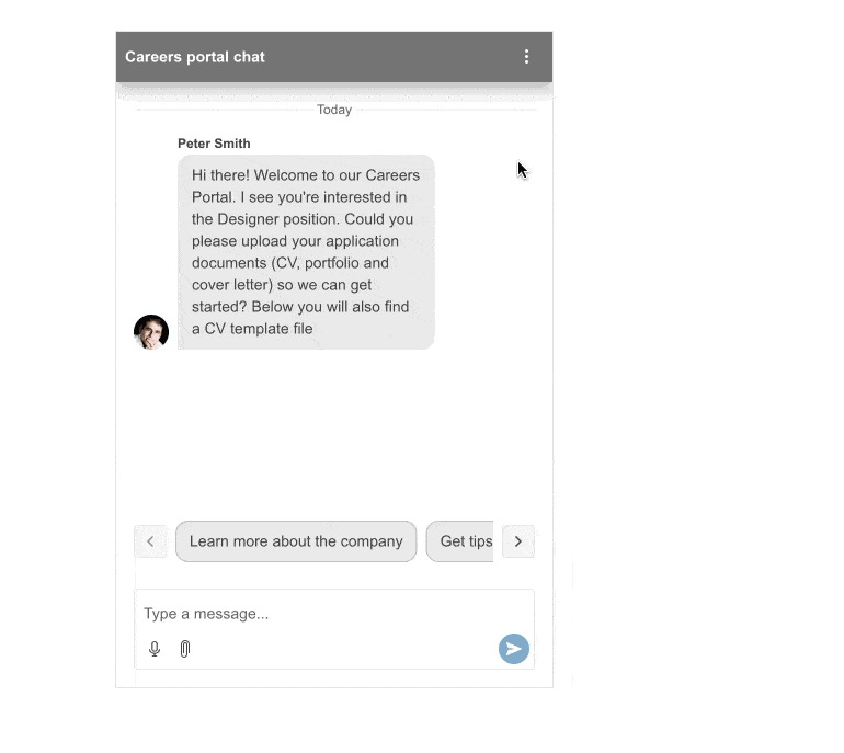 Telerik UI for ASP.NET Core - Chat - Export