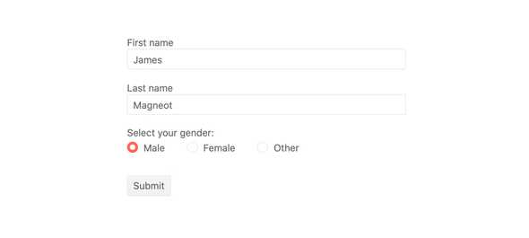 React RadioGroup - Forms Support, KendoReact UI Library