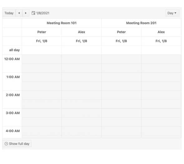 React Scheduler Component Current Time Marker