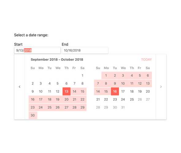 React DateRangePicker – Date Limits, KendoReact UI Library
