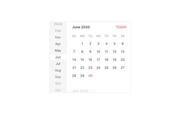 React Calendar UI Library
