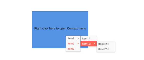 React Menu - Context, KendoReact UI Library