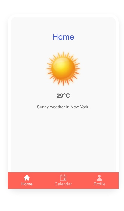 Telerik UI for ASP.NET Core Bottom Navigation - Custom appearance