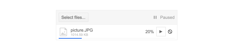 Telerik UI for ASP.NET Core Chunk Upload