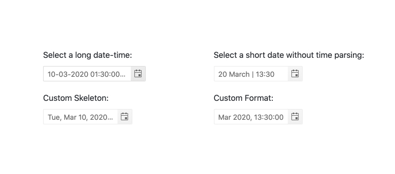 DateTimePicker – Formats