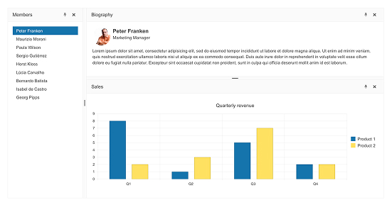 Telerik UI for Blazor DockManager - Overview