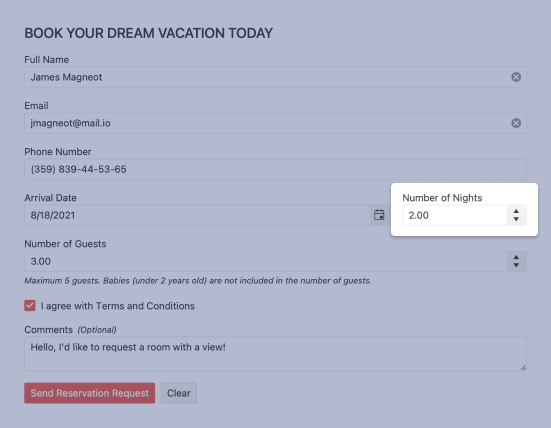 Telerik UI for Blazor NumericTextBox - Header