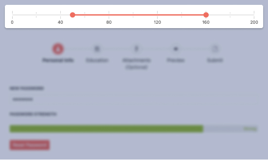 Telerik UI for Blazor RangeSlider - Header