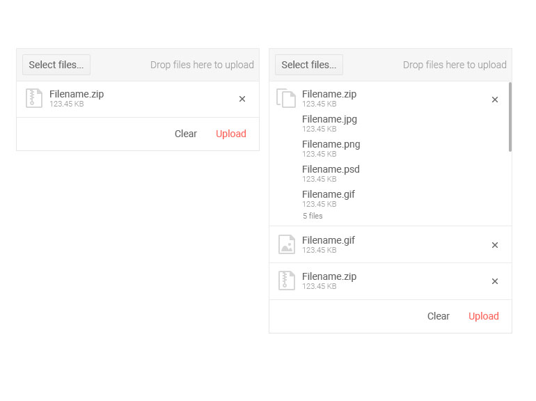 Telerik UI for Blazor Upload Single and Multiple Files