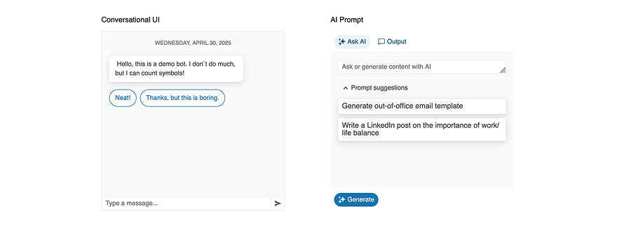 AI Prompt demo screenshot