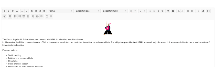 editor component screenshot