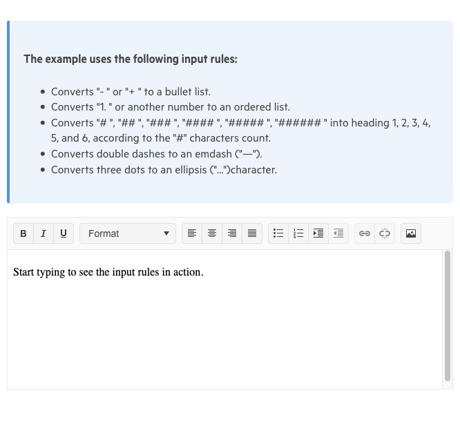 Blazor Rich Text Editor-ExposeProseMirror
