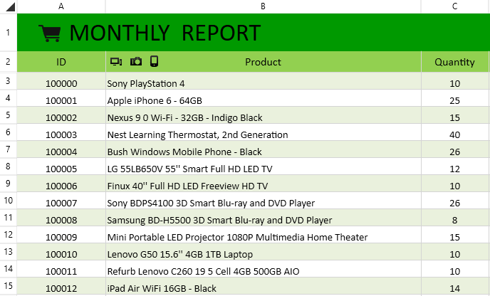 Telerik UI for Blazor SpreadProcessing - shapes and images