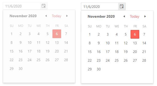 DatePicker - Disabled State