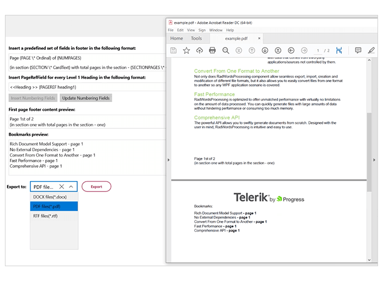 Telerik Devcraft Document Processing