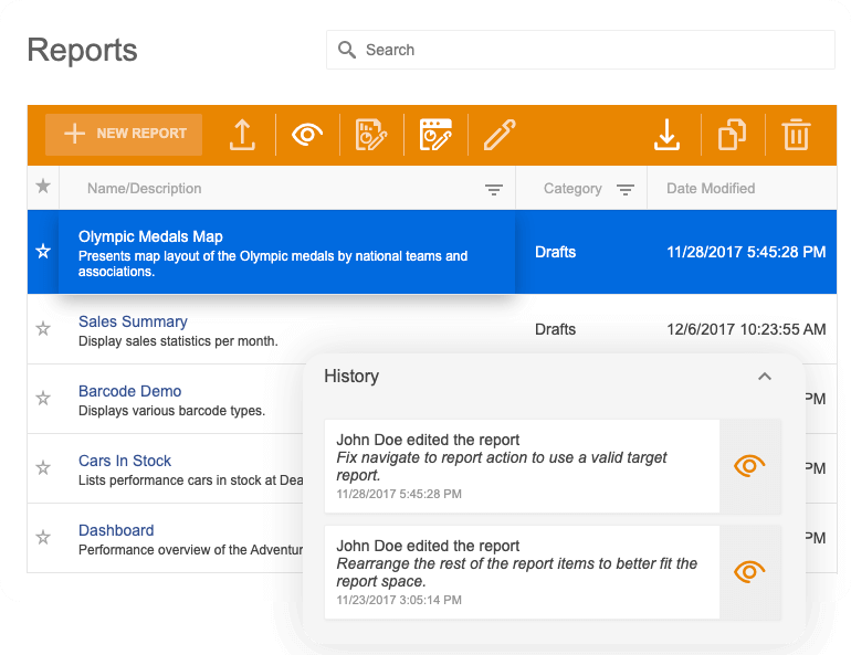 Telerik Devcraft Report Server