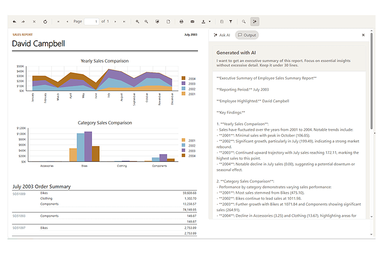 Telerik Devcraft Reporting