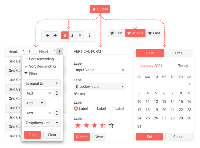 Figma UI Kit Atomic Design