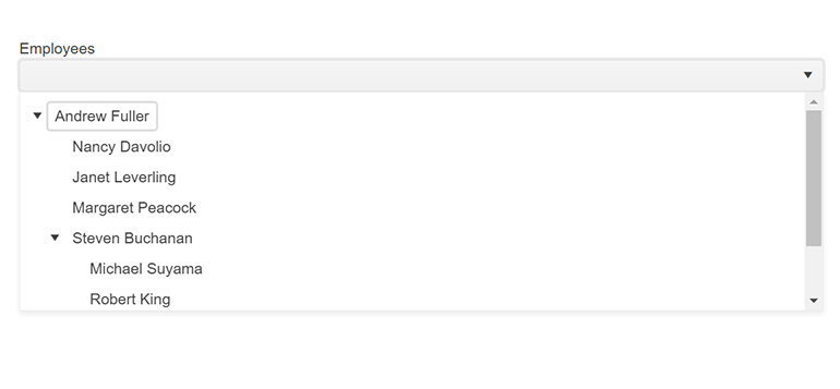 DropDownTree Adaptive Rendering