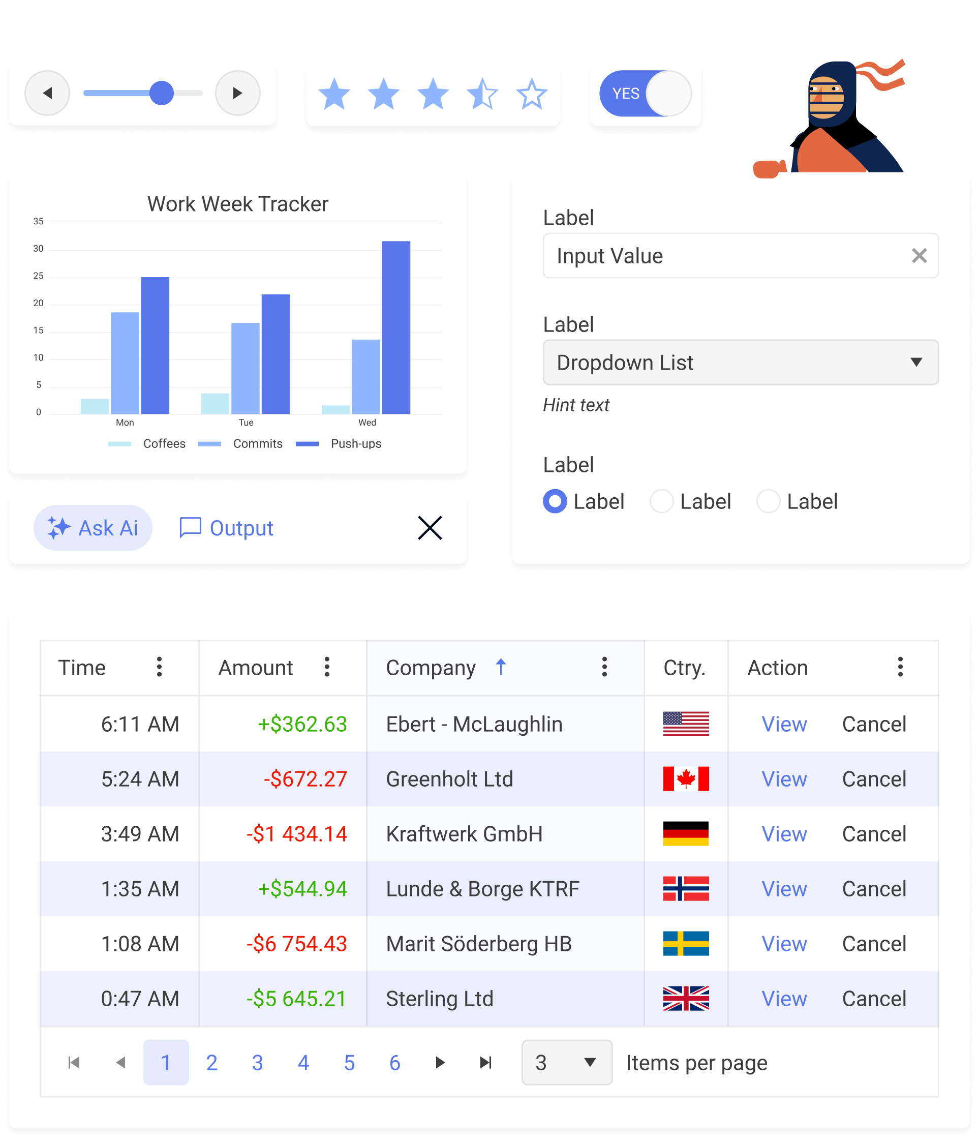 Modern jQuery UI Library