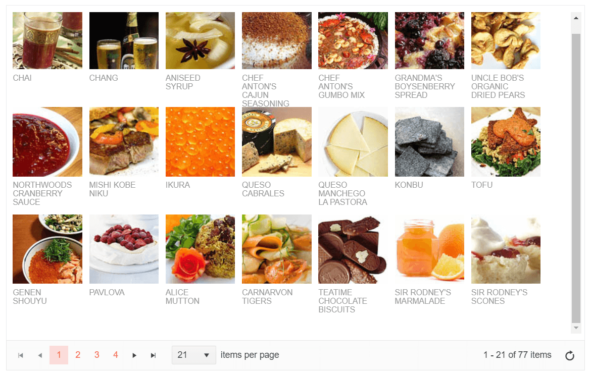 Telerik UI for ASP.NET Core ListView Overview
