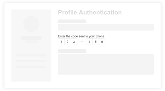 Telerik UI for ASP.NET Core OTPControl - Header