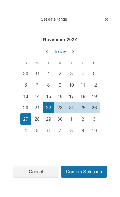 Telerik UI for Blazor DateRangePicker Component Adaptive Rendering