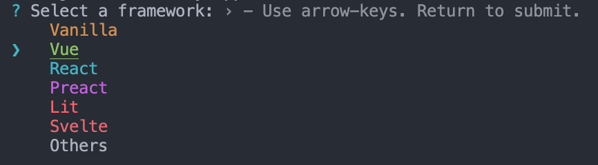 Vite Select Framework